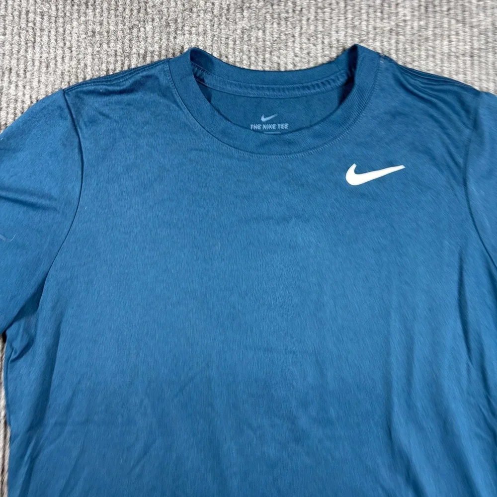 Nike‎ Shirt Womens L Dri-FIT Legend Training  Blue AQ3210-432 Short Sleeve